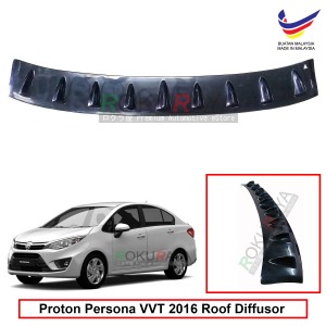 Proton Persona (2nd Gen) 2016 Vortex Generator Shark Fin Aerodynamic Rear Top Roof Diffuser Diffusor